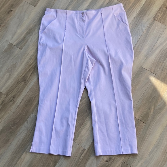 Zac & Rachel Pants - Zac & Rachel lavender pant with stretch career office business casual 20W